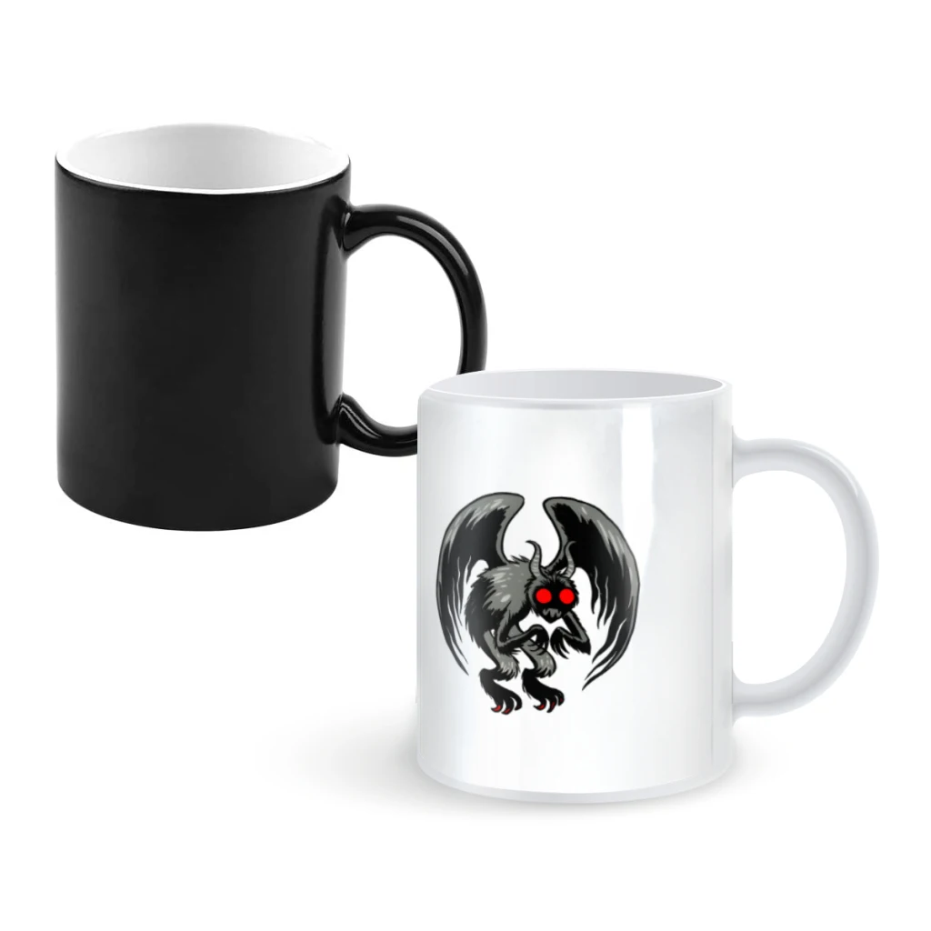 

MothmanCoffee Mugs And Mug Creative Color Change Tea Cup Ceramic Milk Cups Novelty Gifts