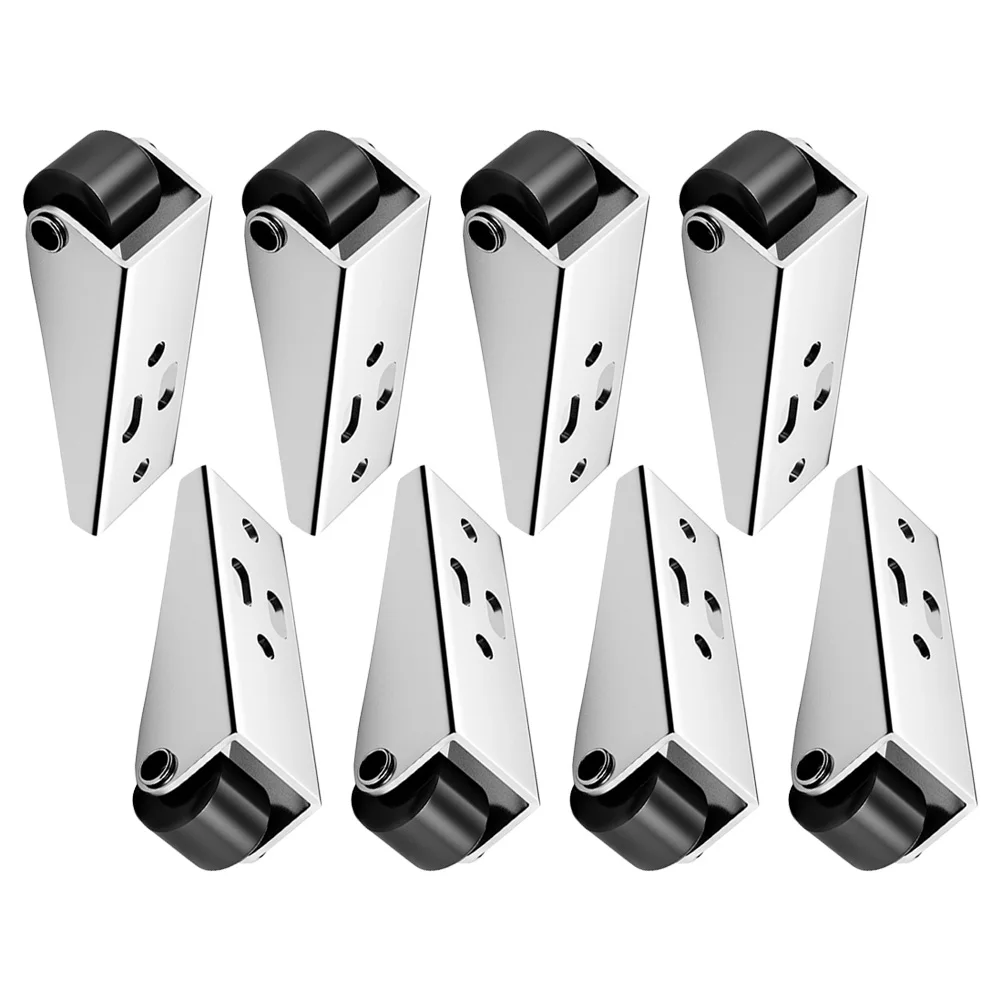 8PCS Guide Pulley With 32 Screws Set Heavy Furniture Caster Sliding Door Guide Wheel Directional Roller Moving Tools