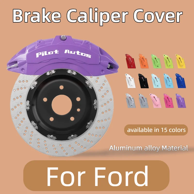 

Car Brake Caliper Cover Aluminum Alloy Metal For Ford Ranger Focus F15 MK4 Mondeo Mustang Fiesta Fusion Explorer Raptor