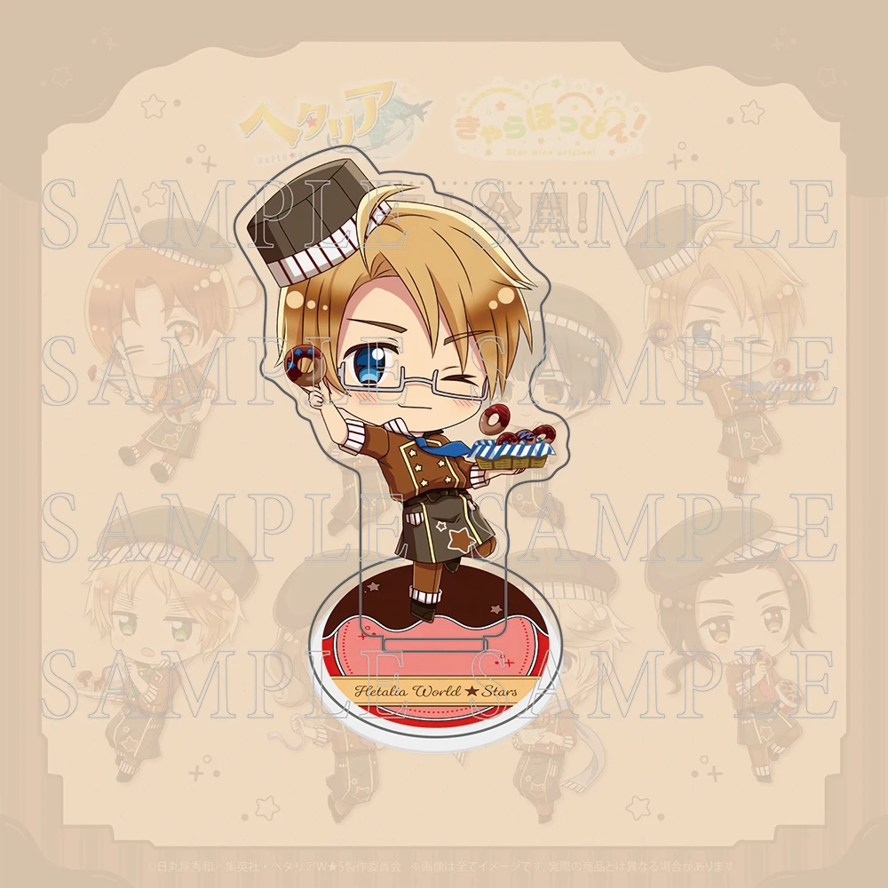 Limited Hetalia World★Stars Chocolatier Ver. Acrylic Standee & Keychain  Anime Figure Desk Display Collectible Gift for fans