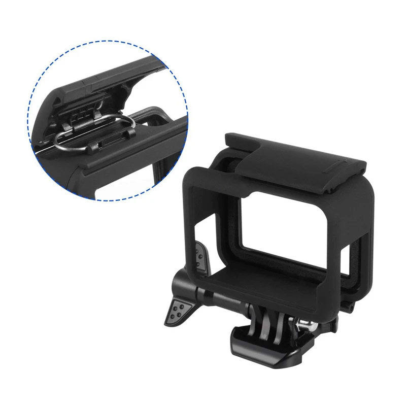 Capa protetora para gopro hero (2018) / 6/5, 2 partes, preto, preto