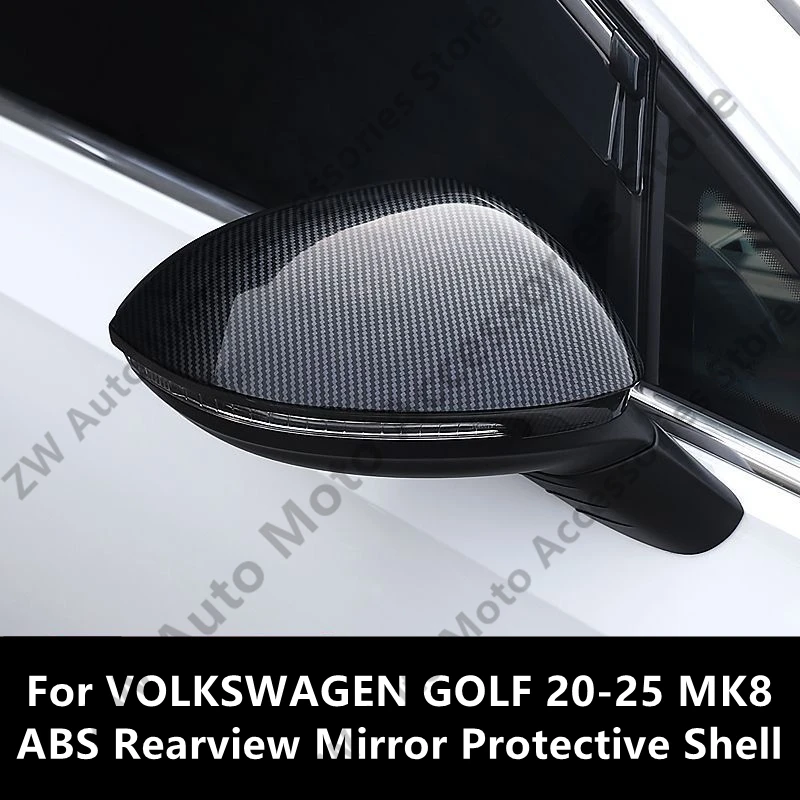 

Для VOLKSWAGEN GOLF 20-25 MK8 ABS защитный чехол для зеркала заднего вида, автомобильная внешняя модификация, защитные аксессуары, ремонт