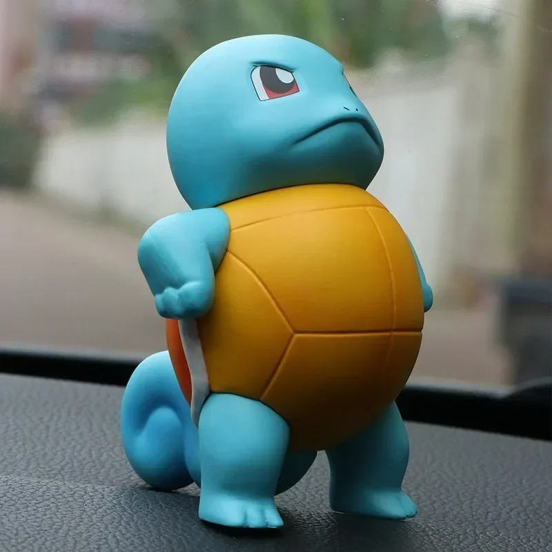 

Anime Peripheral Pikachus Squirtle Cute Car Computer Machine Box Decoration Model Fans Collect Children Gifts Toys