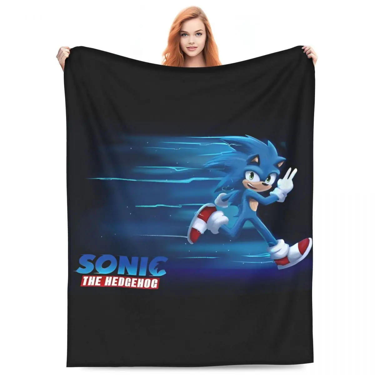 S-Sonics The H-Hedgehogs Fleece Throw Blankets Blanket for Home Bedroom Ultra-Soft Plush Thin Quilt