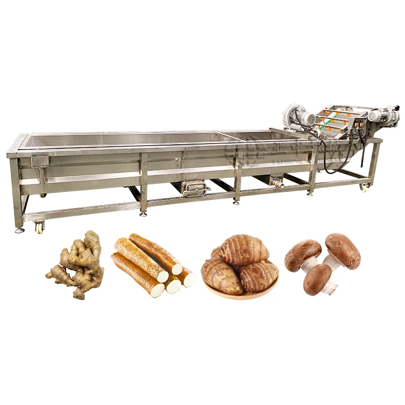 Industrial Vegetable Washing Machine Price Shrimp Fruit Belt Conveyor Washer Carrots Sorter Grader Lettuce Washing Machine