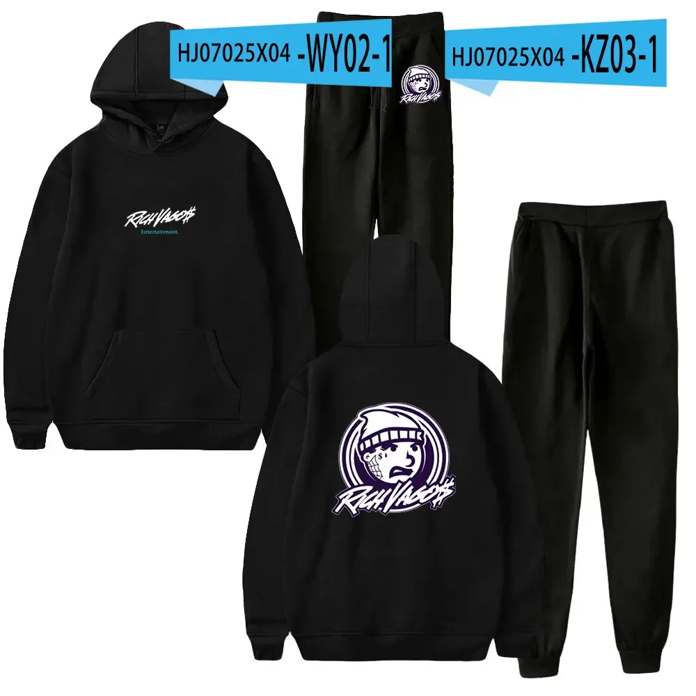 Reiche Vagos 2 Stück Sets Trainings anzug Männer Kapuze Sweatshirt Hosen Pullover Hoodie Sportswear Anzug Ropa Hombre Casual Männer Kleidung