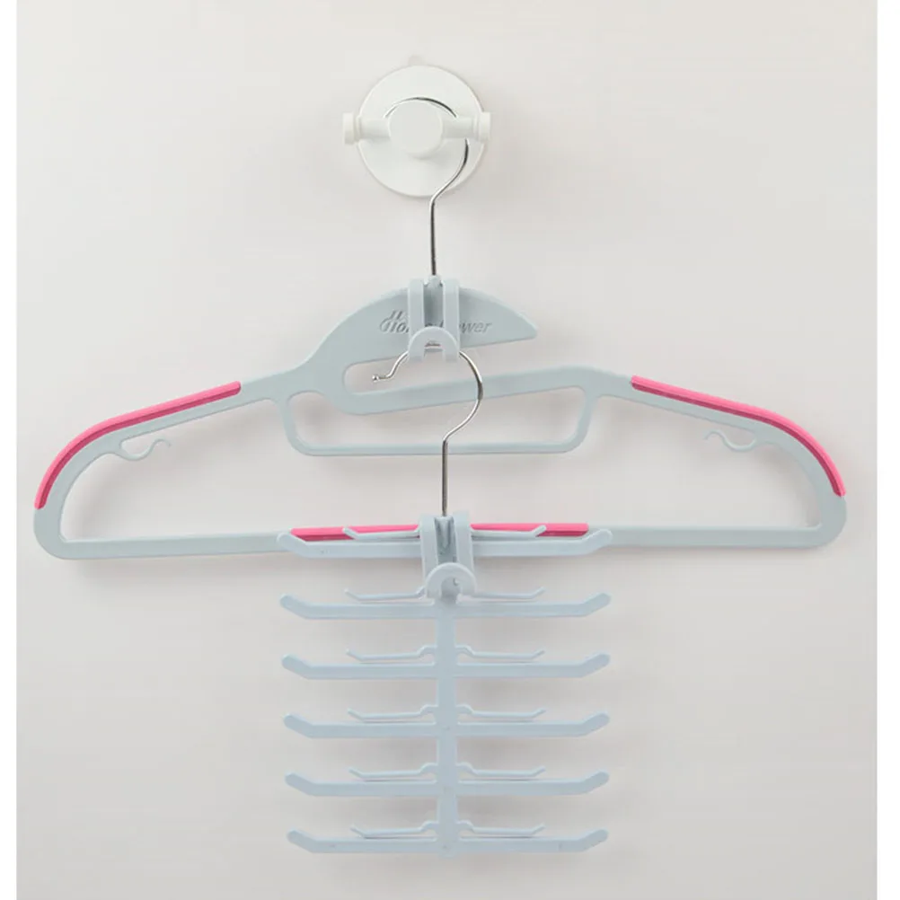

Non slip Hangers Plastic Multi function Rack Clothes Organizer Storage Hooks Wardrobe Belt