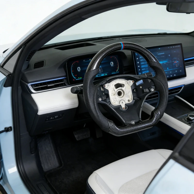 

F01 F06 F10 F11 F15 F20 F21 F22 F30 F31 F32 F36 for M Sport Heated Vibration Distro Paddle Steering Wheel Leather 3 Spokes