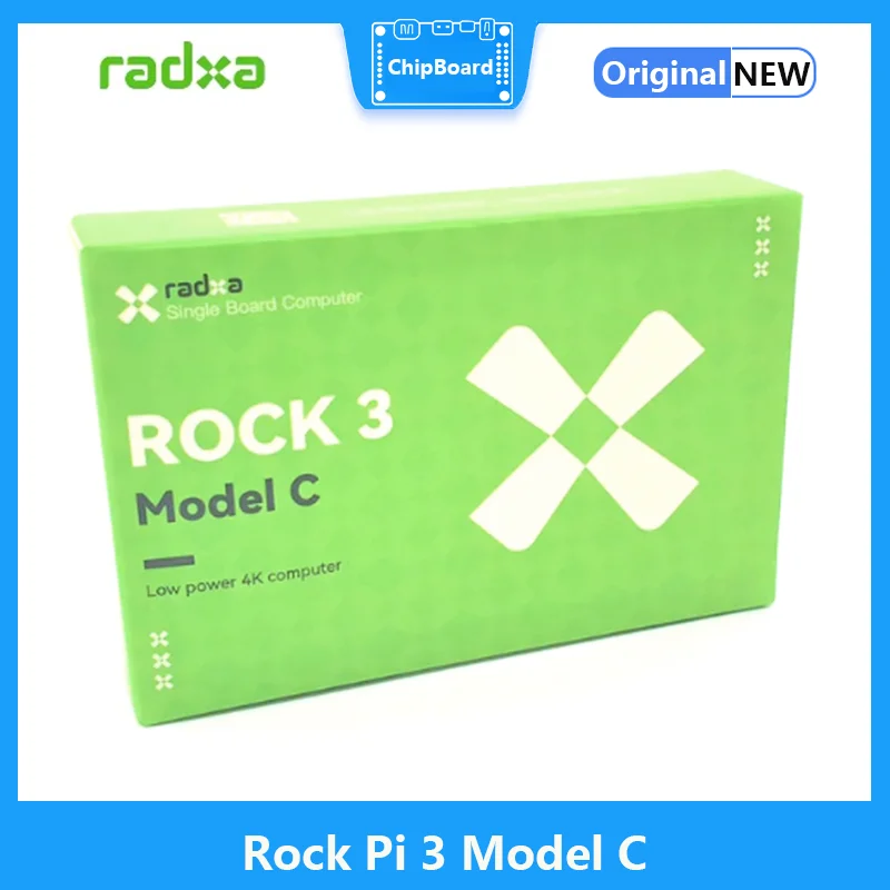 RADXA Rock Pi 3C RK3566 Quad-core Cortex A55 Development Board 32bit 3200Mb/s LPDDR4 Supports 4K@ 60 HDM