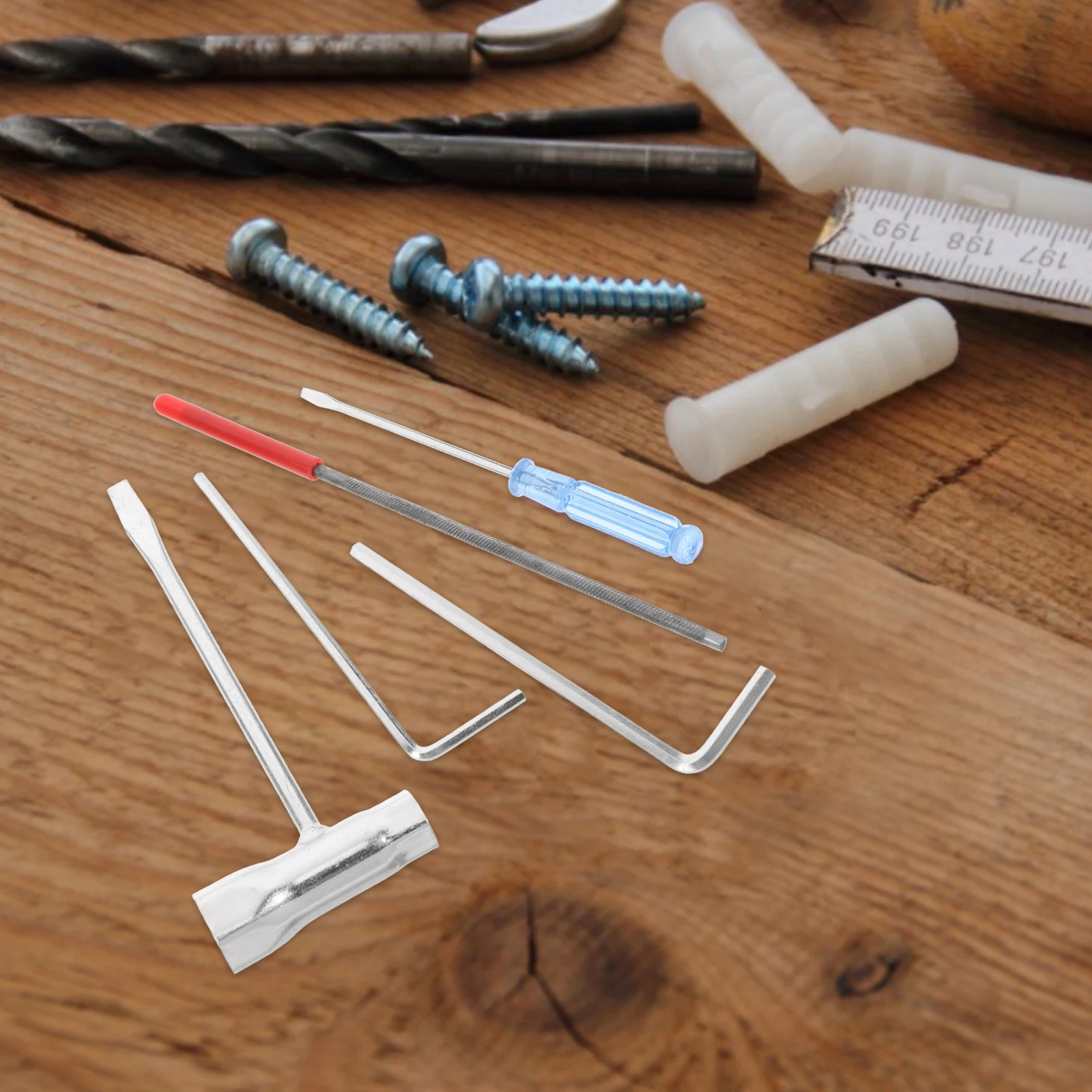 

14 pcs Chain Saw Tool Kit Accessories for Chainsaw Carburetor Adjustment Wrench TSocket Screwdriver File Maintenance Portable