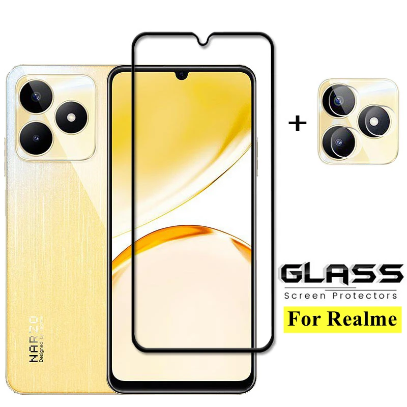 

Full Cover Glass For Realme C53 Tempered Glass For Realme C53 Screen Protector Protective Phone Lens Film For Realme C53