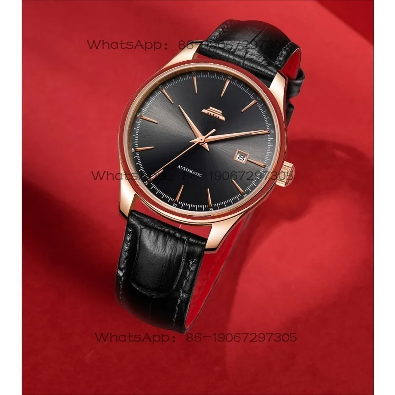 Automatic Mechanical Watch Men's Classic Waterproof Calendar Through The Bottom Business Gift Men's Watch