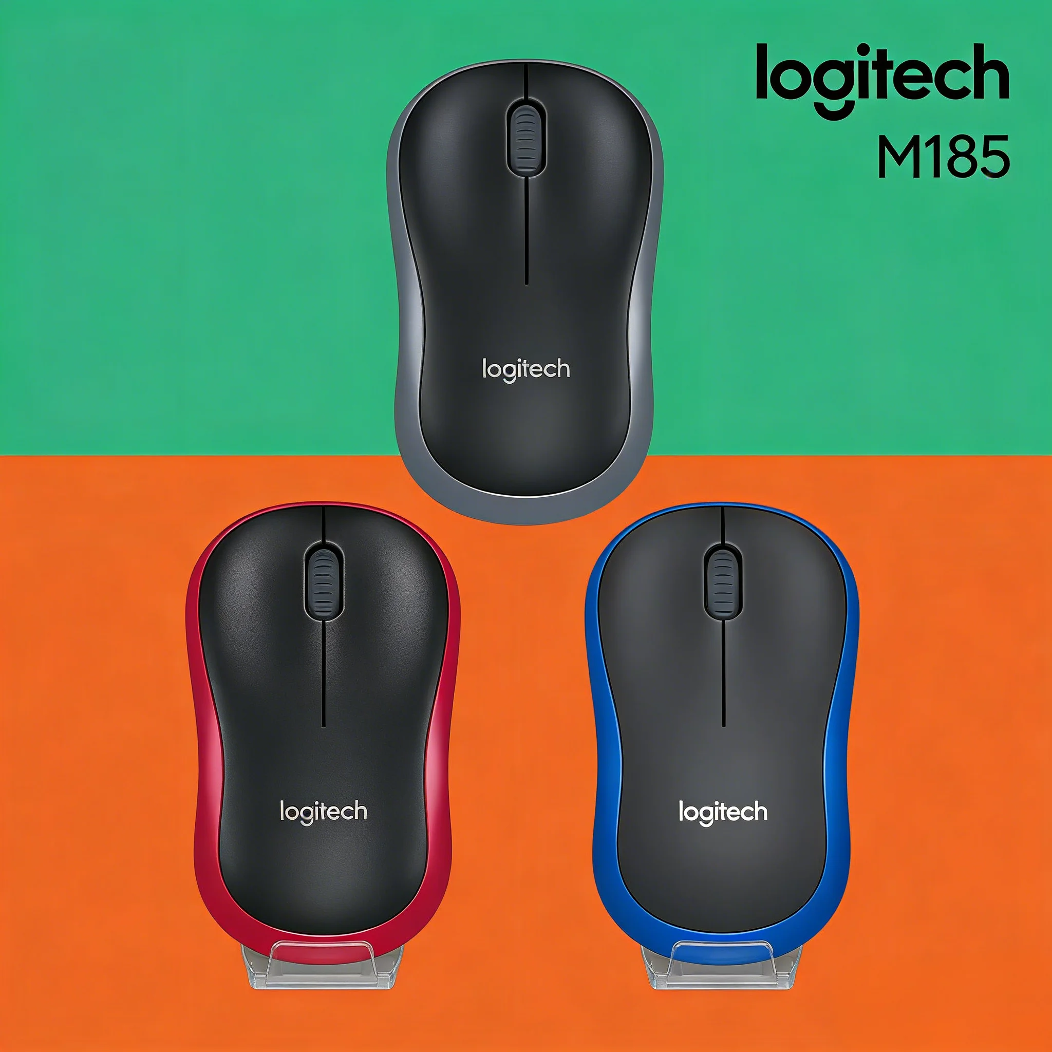 

Logitech M185 Wireless Mouse - 10M Range for Conference Rooms