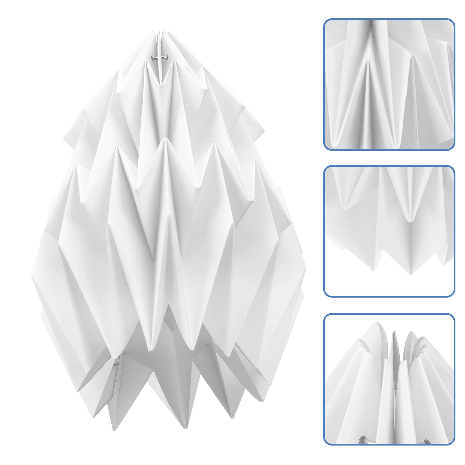 

Премиальный складной бумажный абажур в скандинавском стиле, декоративный светильник для спальни и гостиной, теплый атмосферный свет, домашняя лампа