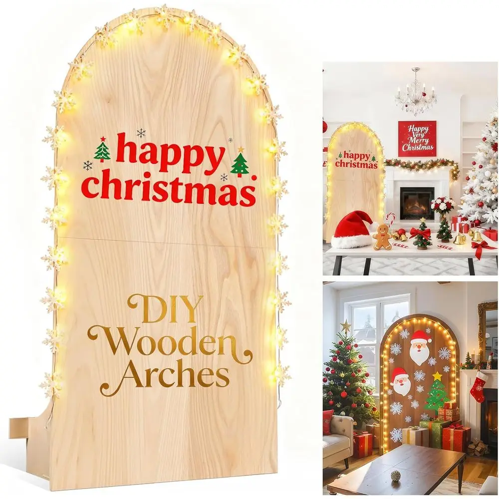 

Wooden Arch Backdrop Stand, DIY Backdrops for Weddings, Parties, and Events - Portable Arch for Indoor or Outdoor Use