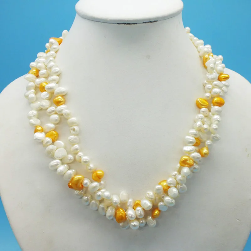 

the last one ! 7MM Natural Baroque Pearl Necklace 18"