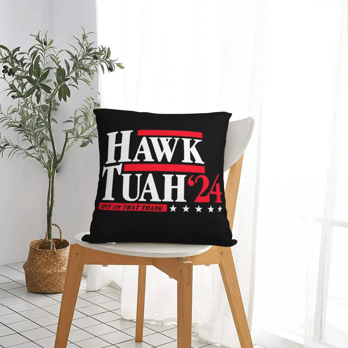 Retro Hawk Tuah 24 Square Pillow Case Cushion Covers Vintage Decorative Pillowcase for Home 18
