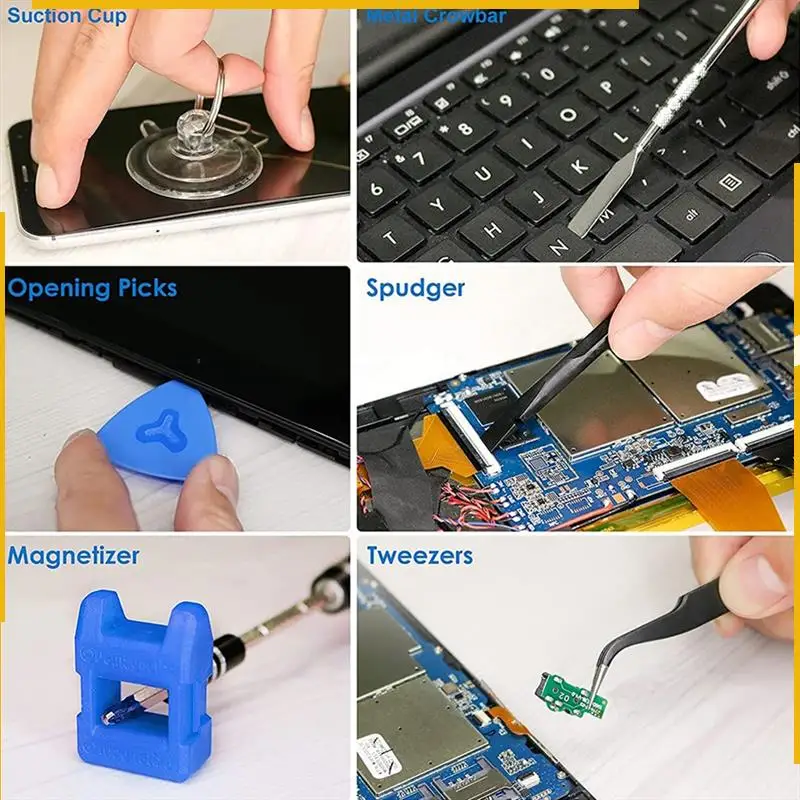 

A76K 142-In-1 Screwdriver Set Multifunctional Multi-Angle Screwdriver Set Tool Set Durable High Guality