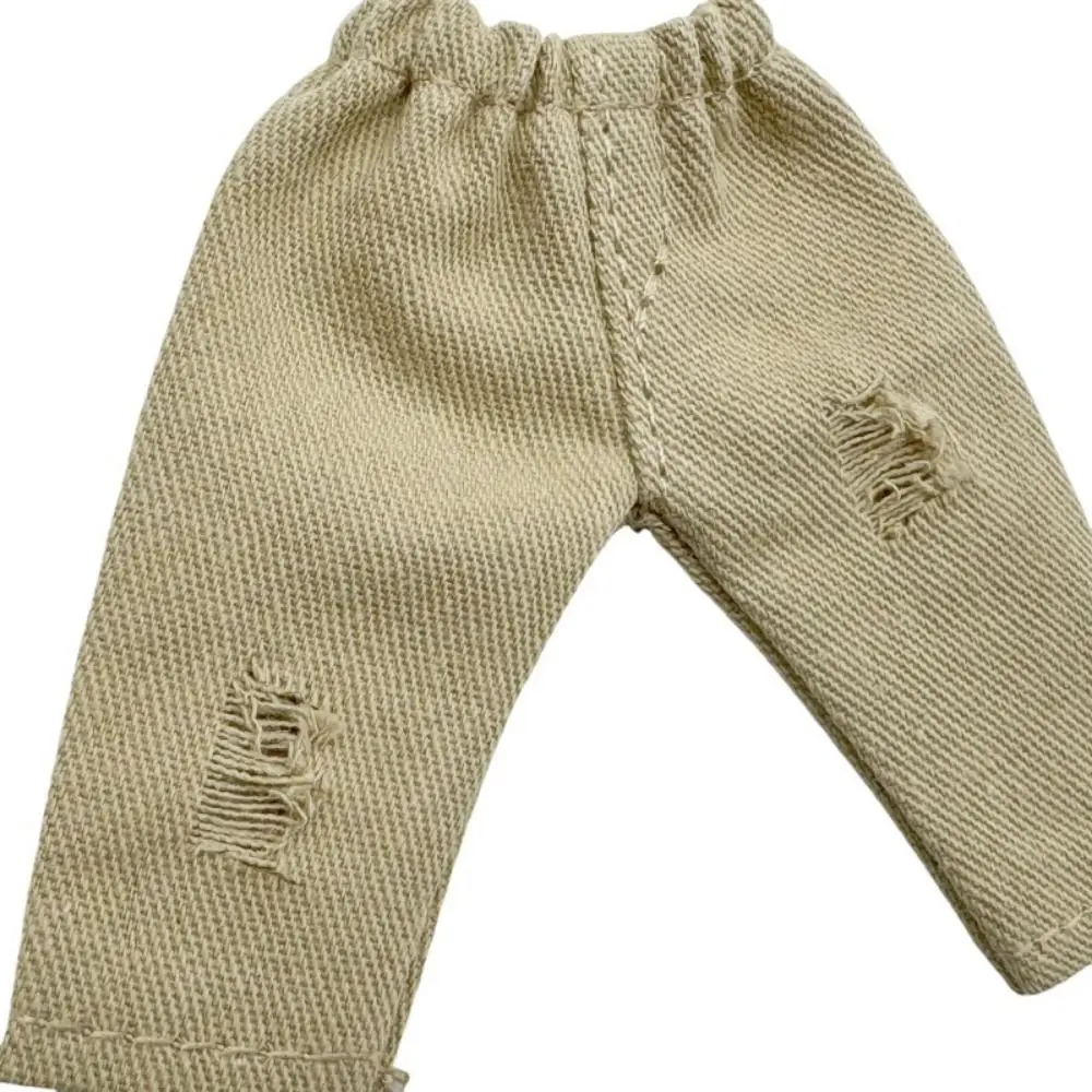 Moda bonecas calças jeans longas roupas casuais diy roupas artesanais 5 cores acessórios de roupas