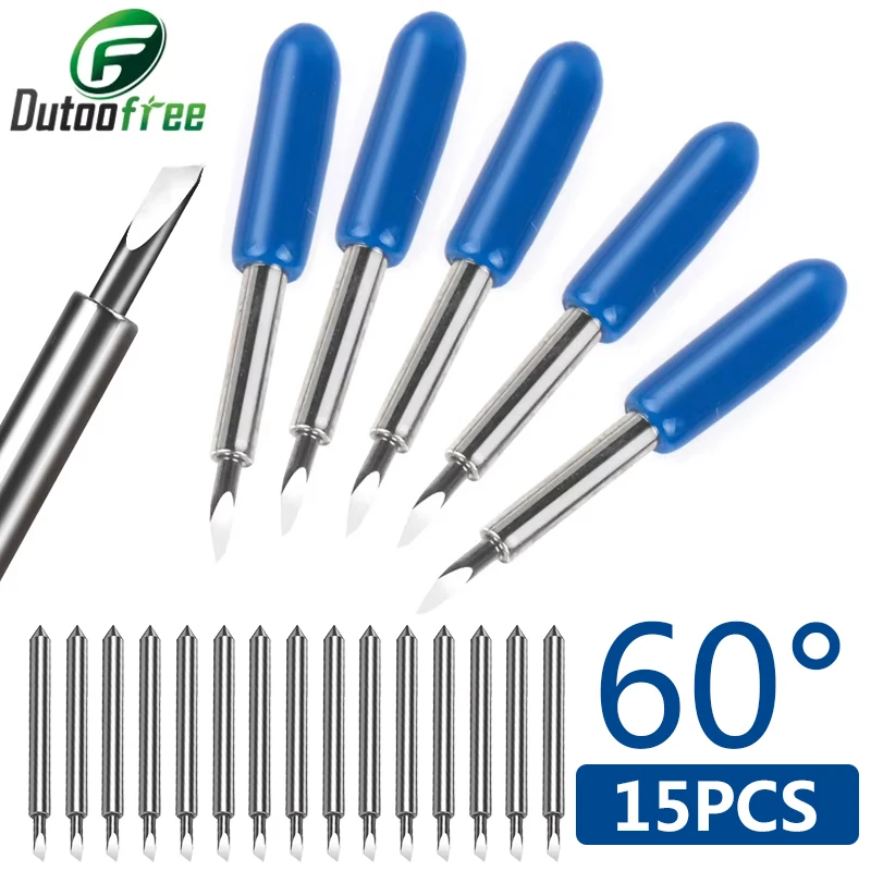 15PCS/lot 60 Degrees Roland  Cutting Plotter Vinyl Blade Knife Cutter Blades For Power Tools Cutting Plotter