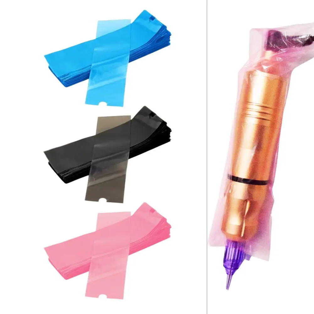 Self-Adhesive Disposable Tattoo Pen Sleeves 100/200pcs Hygienic Machine Covers for Cartridge Tattoo Machine Pens