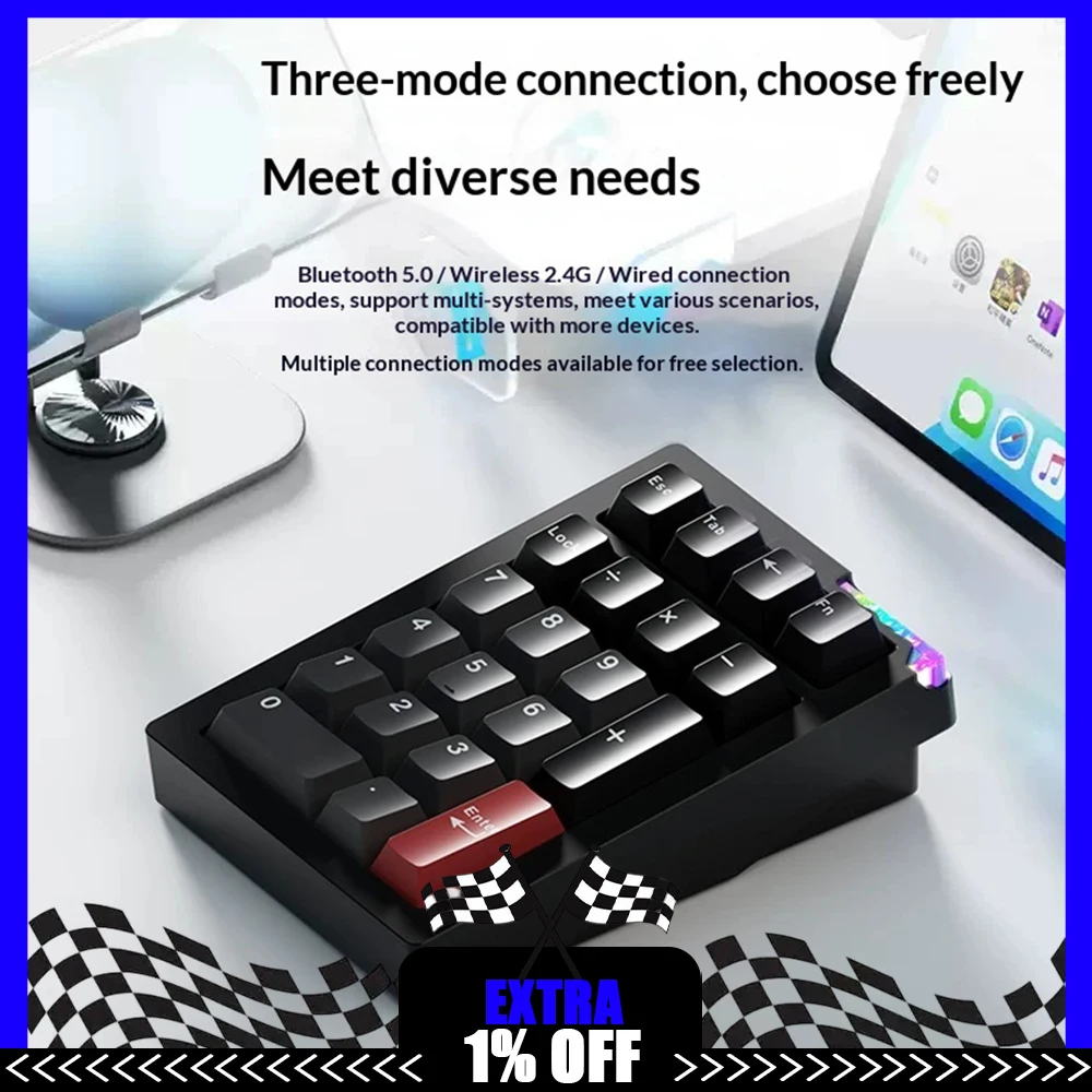 WEIKAV STARS21 Wireless Keyboard High Quality Four-Layer Filling Gaming Keyboard Three-Mode Connection Pharaoh's Eye Backboard