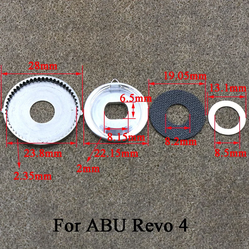 Baitcasting Reel Water Drop Wheel Unloading Alarm Modification Parts,No glue Installation For ABU REVO43 ALX STX ZATAV2EXD ZENON