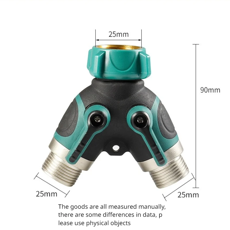 Podlewanie ogrodu Dwukierunkowe rozgałęźniki węży Złącze 3/4 cala Rozdzielacz wody z kranu ogrodowego Złącze Y Adapter do nawadniania kropelkowego