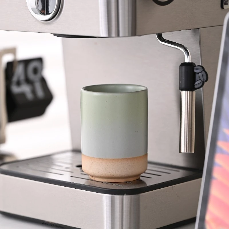 220 ml Kaffeetasse, Vintage-Keramik, Teetasse, japanischer Stil, Cafés, Trinkgeschirr, Steinzeug, Espresso für Restaurants, Hotels