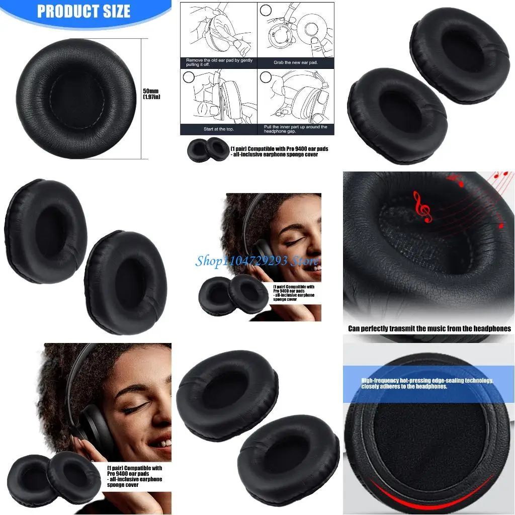 

Y2GD Earmuffs for 9400/9450/9460/9465/9470/920/925/929/930/935 Headsets Earpads Ear Pad Sponges Ear Cushions