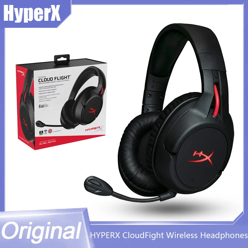 

HyperX Cloud Flight wireless Gaming Headset Support A 3.5mm Audio Connection Multifunction Headphone For PC PS4 PS5 Xbox Mobile