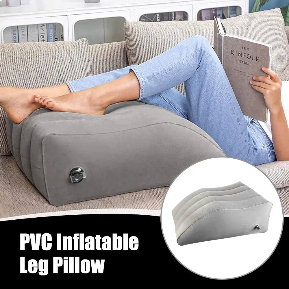 For Travel Camping Sleeping Foot Pillow Elevation Leg Pillows Inflatable Leg Pillow PVC Wedge Pillow Knee Cushion Portable