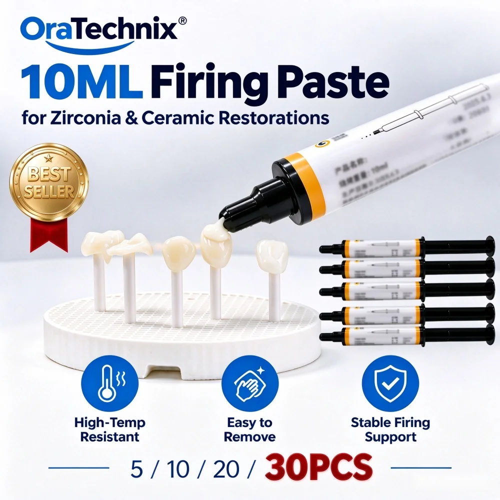 5-30PCS Dental Fix Firing Paste Zirconia Sintering High Temperature Resistant for Dental Lab Crown Veneer Bridge Restoration