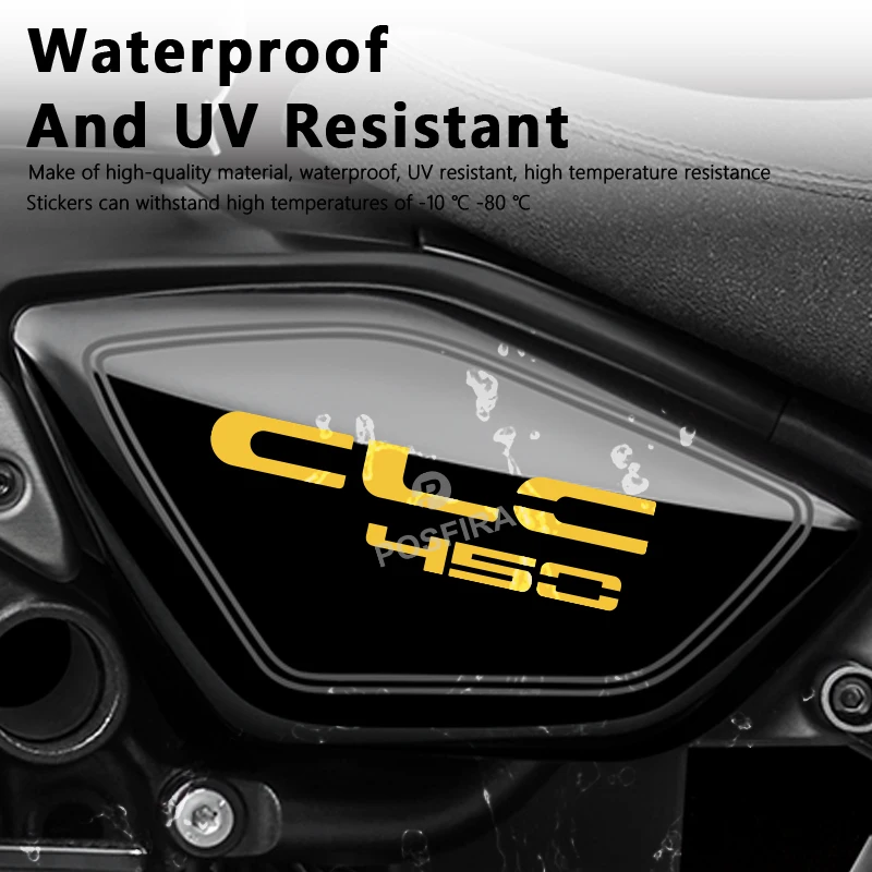 POSFIRA, pegatina de vinilo para motocicleta, calcomanías decorativas impermeables para CF Moto 450CLC CFMoto 450 CLC CL-C CLC450 2024, accesorios