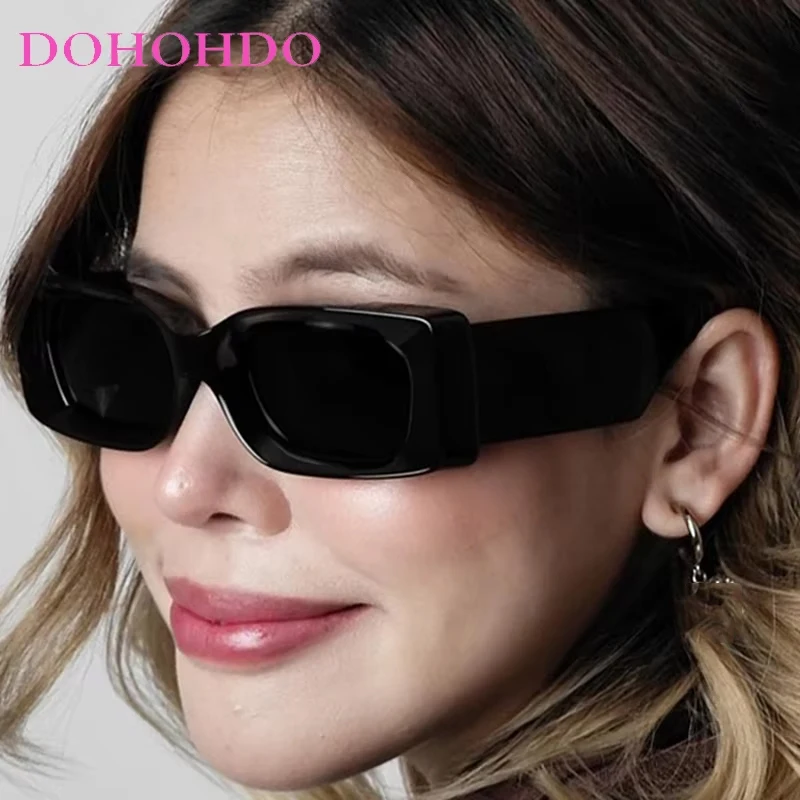 

New Women Sunglasses Fashion Trendy Vintage Square Frame Glasses Girls Outdoor Travel Sun Rectangle Glasses Ladies Eyewear UV400