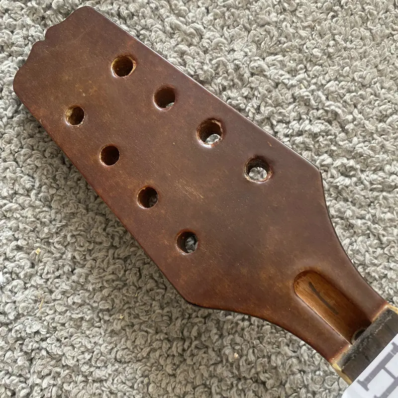 

H105 индивидуальный заказ, корейские незавершенные наборы для гитары-мандолины, ель + корпус из красного дерева с трещинами, повреждениями для DIY, без фурнитуры