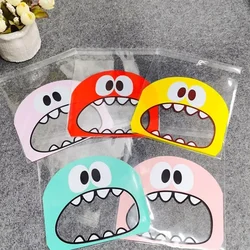 100pcs 7-14cm Optional Cute Foodie Little Monster Self-adhesive Bags Gift Packaging Bag Biscuit Packaging Bag Wedding Candy Bag