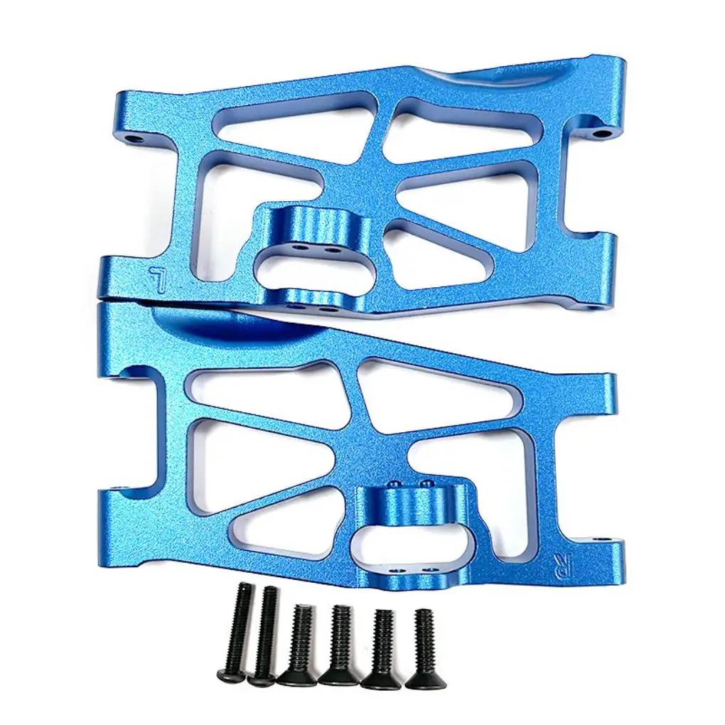 RCGOFOLLOW 1/10 Aluminum Alloy Enhanced Front Lower Suspension Arm Rc Front Lower Suspension Arm For LOSI Baja Rey 4WD Silver