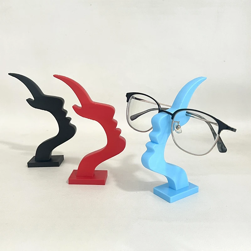 حامل نظارات للوجه الجانبي البشري على شكل شريط، حامل نظارات بسيط مثير للاهتمام #5