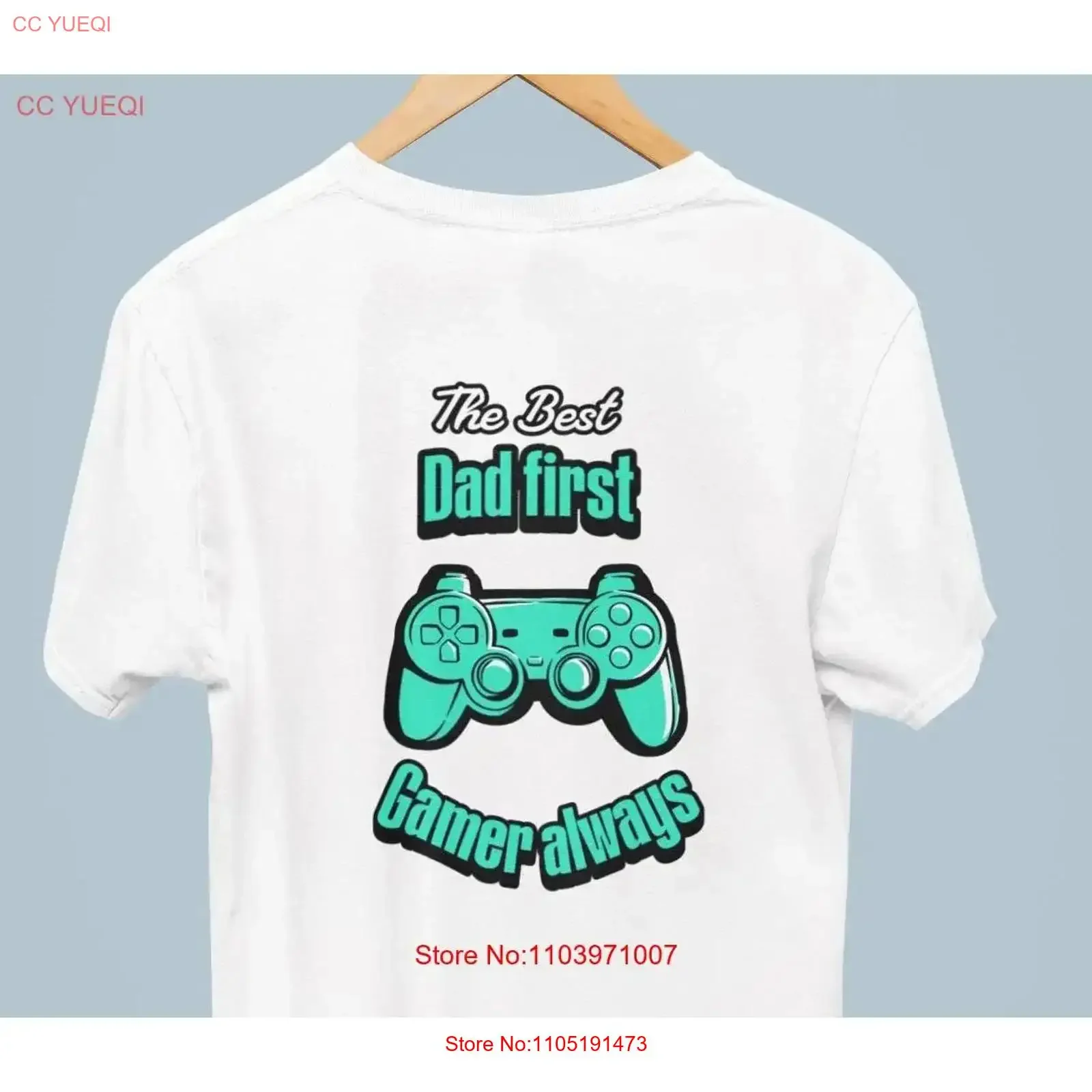 

The Best Dad T Shirt Video Gamer Games and at Home Club Father by Day for Husband GamingApparel vintage Washed Versatile