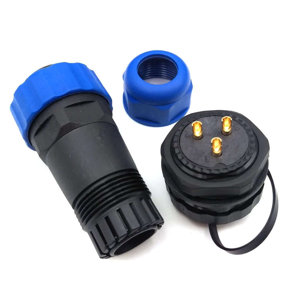 5Sets SD28 IP68 Waterproof Connector 2 3 4 5 6 7 9 10 12 14 16 19 22 24 26pin Rear Nut/Docking Plug Socket Wire Connectors