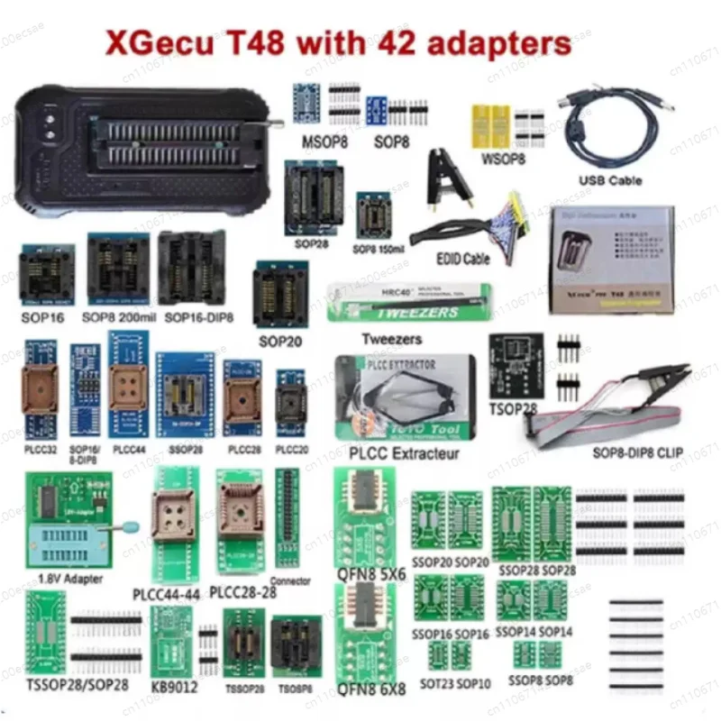 TL866II Plus Programmer (3rd Gen T48) - Advanced USB Universal BIOS Chip Programmer Supports NAND Flash & eMMC