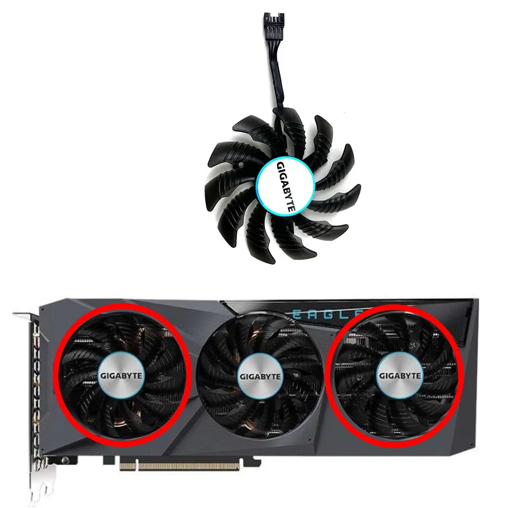 NEW 78MM Cooler Fan Replacement For Gigabyte Radeon RX 6600 6700 XT GeForce RTX 3070 Ti EAGLE Graphics Video Card Cooling Fans