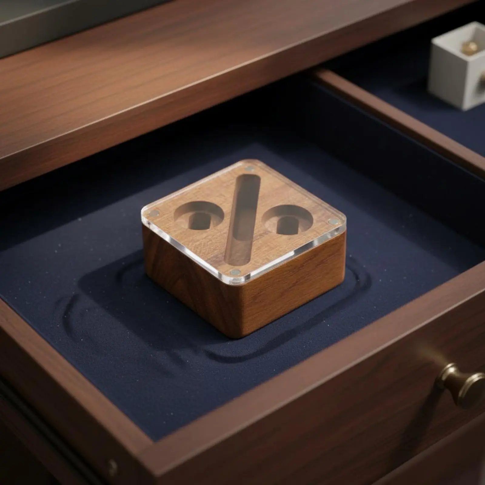 Wooden Display Box Business Design Cufflink Storage Case Men's Accessories for Formal Events - view 3