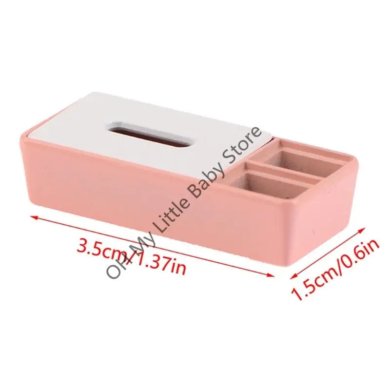 M76C Miniature Tissue Box Holder Plastic Doll House Scene Scene Scene Scene Scene Scene
