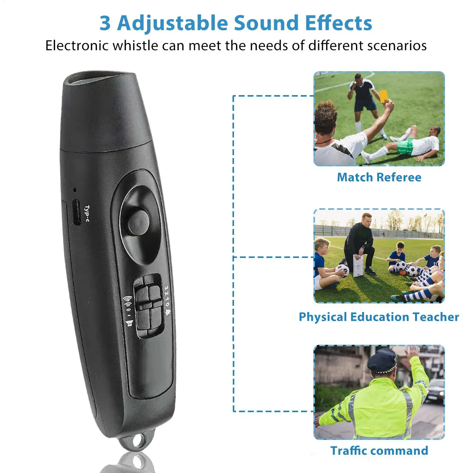 

Ручной свисток, гаджет, многоцелевой ручной регулируемый 3-разный громкий свисток для занятий спортом на открытом воздухе для судей