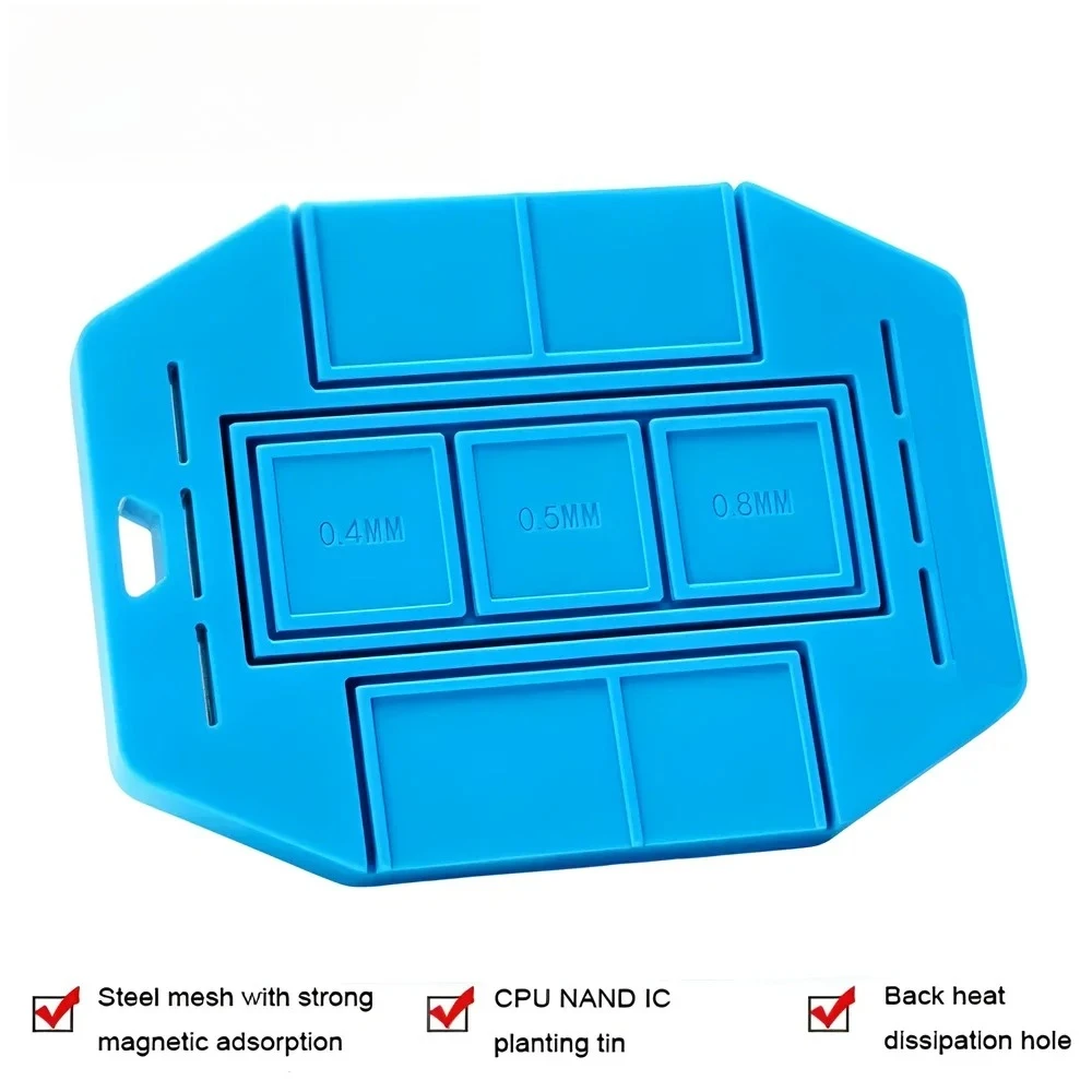 BGA Siliconen Pad Isolatie Mat Universele BGA Tin planten Magnetische matten voor Mobiele Telefoon CPU Chip Solderen BGA Reballing Gereedschap