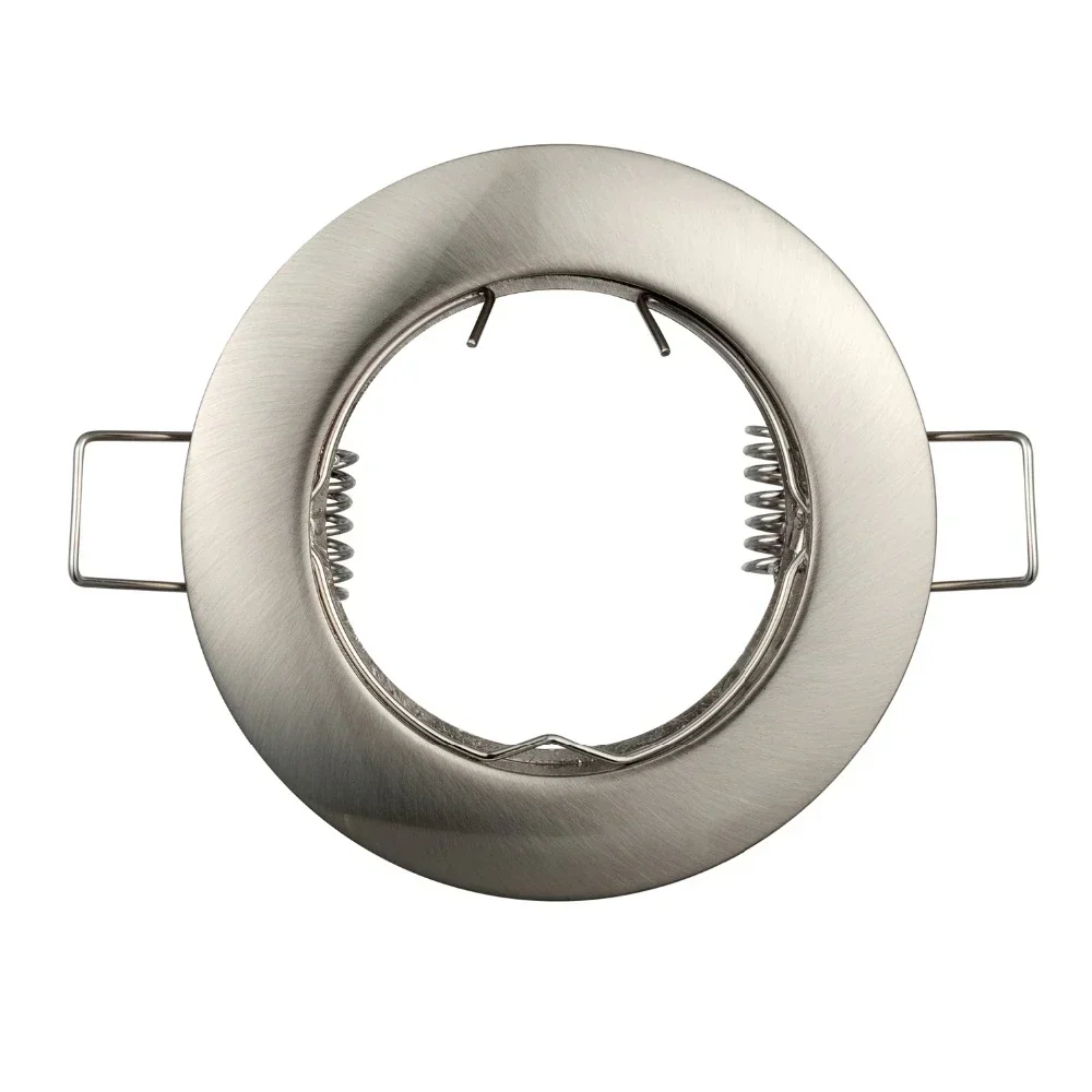 Soporte de copa de lámpara recortado de aleación de aluminio, carcasa de lámpara de techo integrada, anillo de superficie de foco MR16 GU10, 55mm