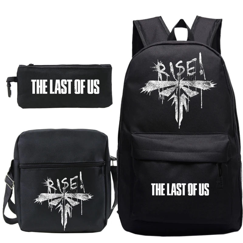 

3pcs Set THE LAST OF US Children School Backpack Lightweight School Bags Boy Girl Daily Backpack The Last Of Us Outdoor Bagpack