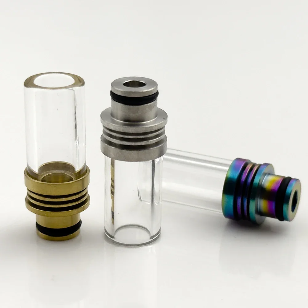 510 Drip Tips Mouthpiece with Glass Stainless Steel for Subtank Mini Melo 3 BSKR V2 Berserker Tank